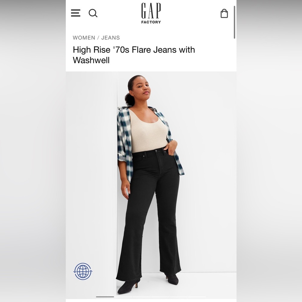 GAP 70’s High Rise Flare Jeans 14L